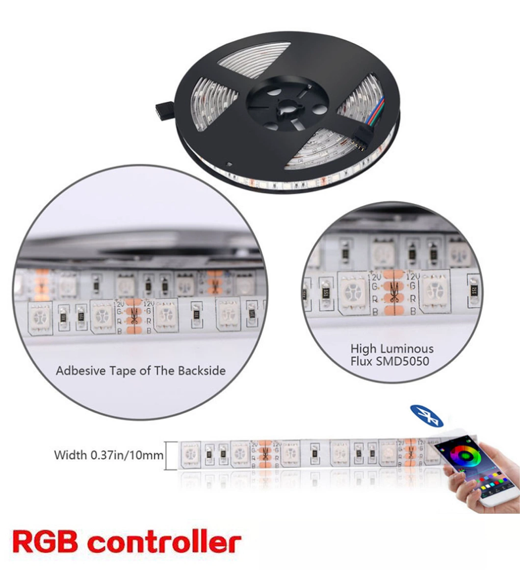 LED Strip Lights RGB 5050 Bluetooth WiFi Control Waterproof Flexible Tape TV Backlight Room Home Party Decoration Luces LED Bluetooth RGB Strip Light