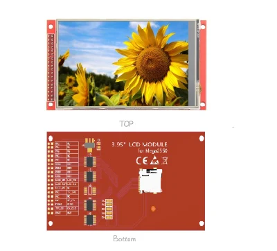 Interfaccia parallela a 8 bit dello schermo di visualizzazione del modulo LCD TFT Arduino Mega2560 da 4,0 pollici 320X480 con pannello a sfioramento