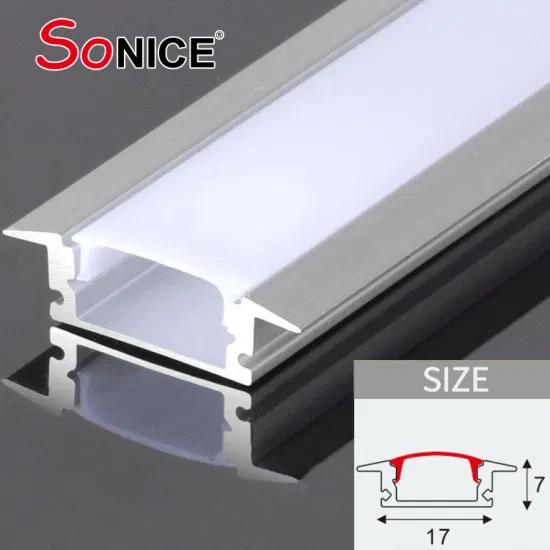 P1707 Luce lineare da incasso per armadio con profilo in alluminio a LED